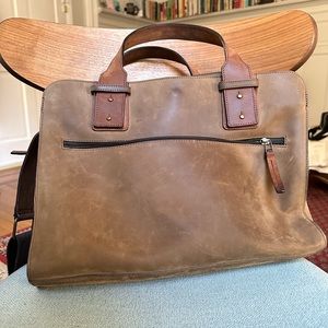 EUC Ruitertassen Lodge leather satchel bag.